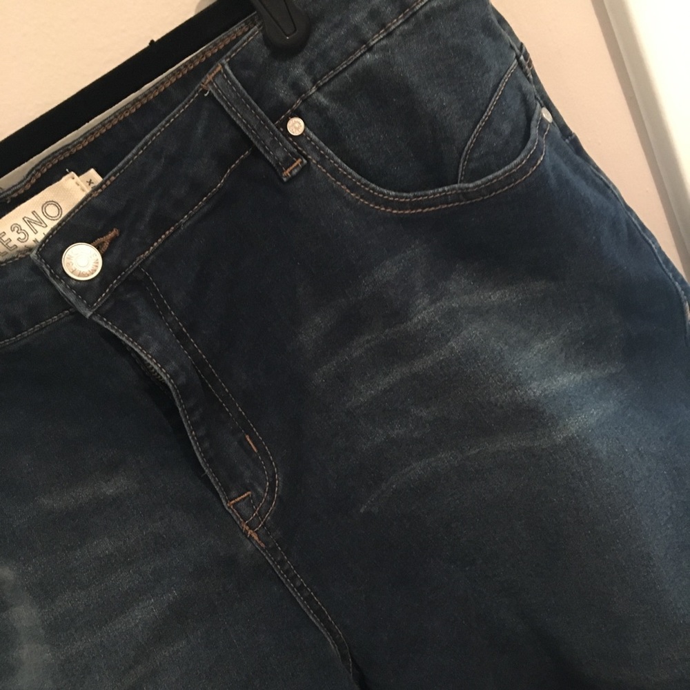 Le3no denim jean shorts 1x C2
